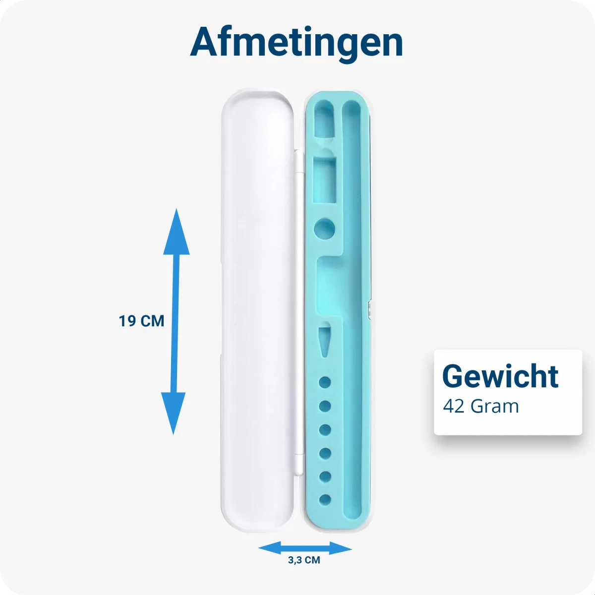 Apple Pencil (1 & 2 Generatie) Houder Hoesje Blauw afbeelding 3