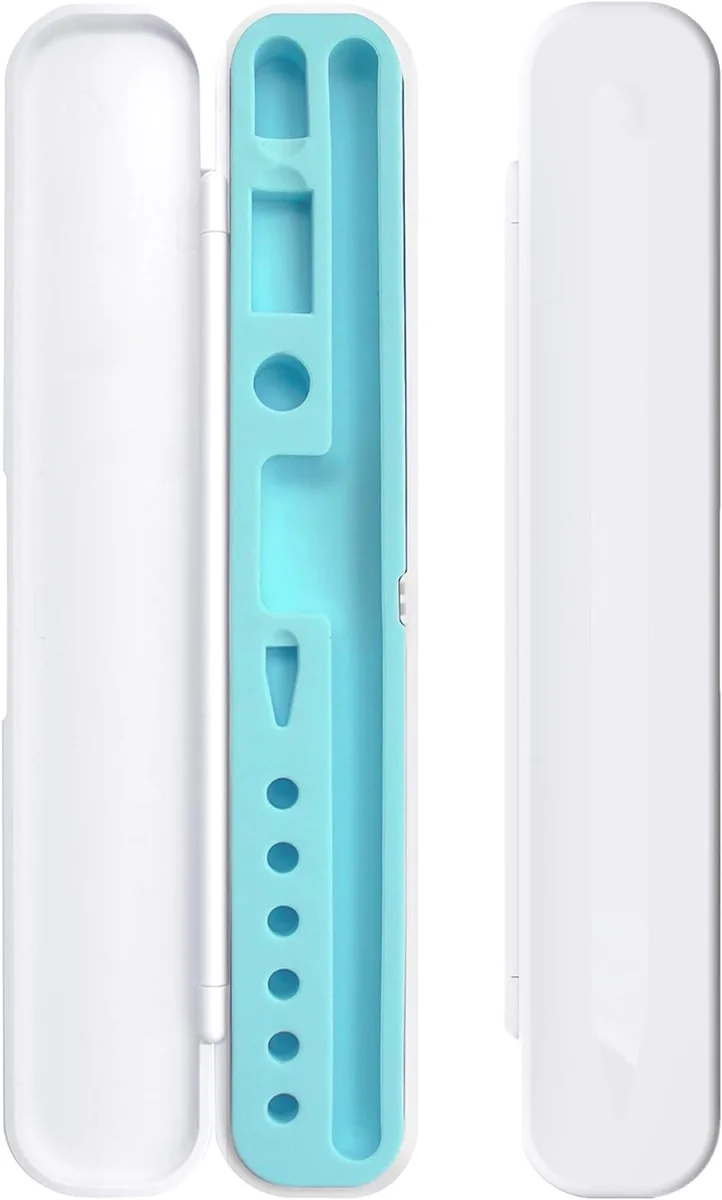 Apple Pencil (1 & 2 Generatie) Houder Hoesje Blauw afbeelding 7