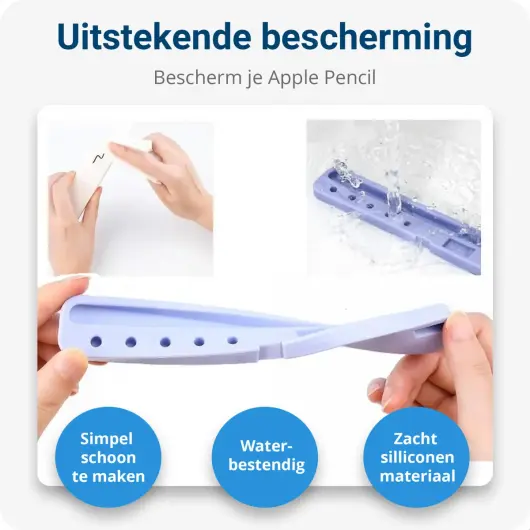 Apple Pencil (1 & 2 Generatie) Houder Hoesje Blauw afbeelding 5