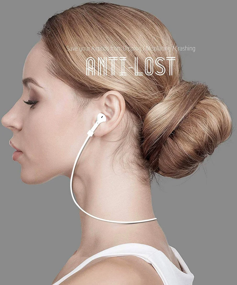 Magnetisch Oordopjes Koord - Siliconen Strap AirPods/AirPods Pro Wit afbeelding 5