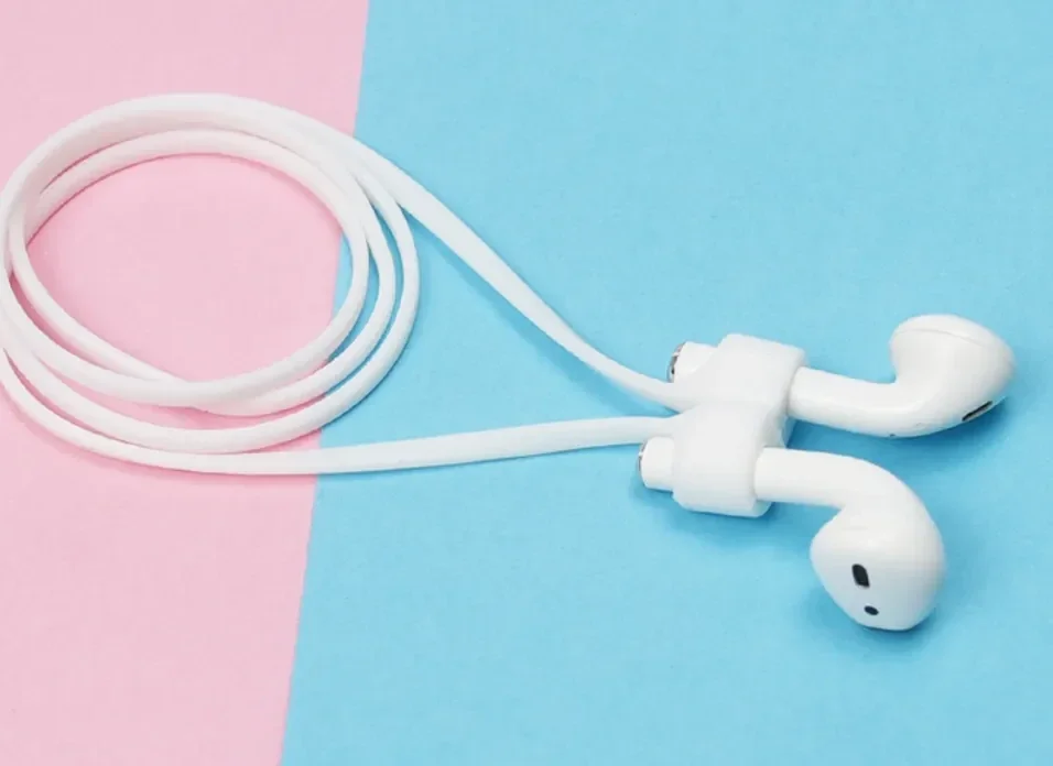 Magnetisch Oordopjes Koord - Siliconen Strap AirPods/AirPods Pro Wit afbeelding 7
