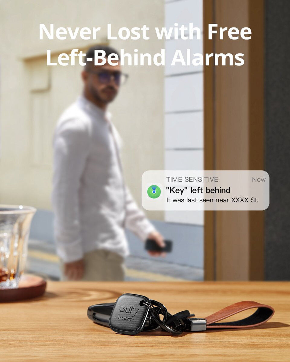 Anker Eufy Smart Tracker Link met Apple Zoek Mijn-app Zwart (1-Pack) afbeelding 3