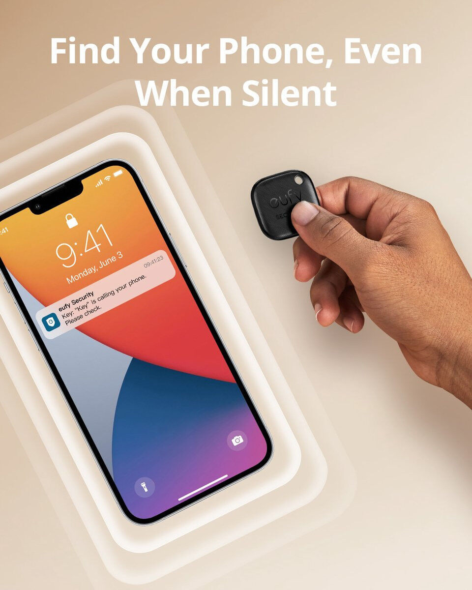 Anker Eufy Smart Tracker Link met Apple Zoek Mijn-app Zwart (1-Pack) afbeelding 4