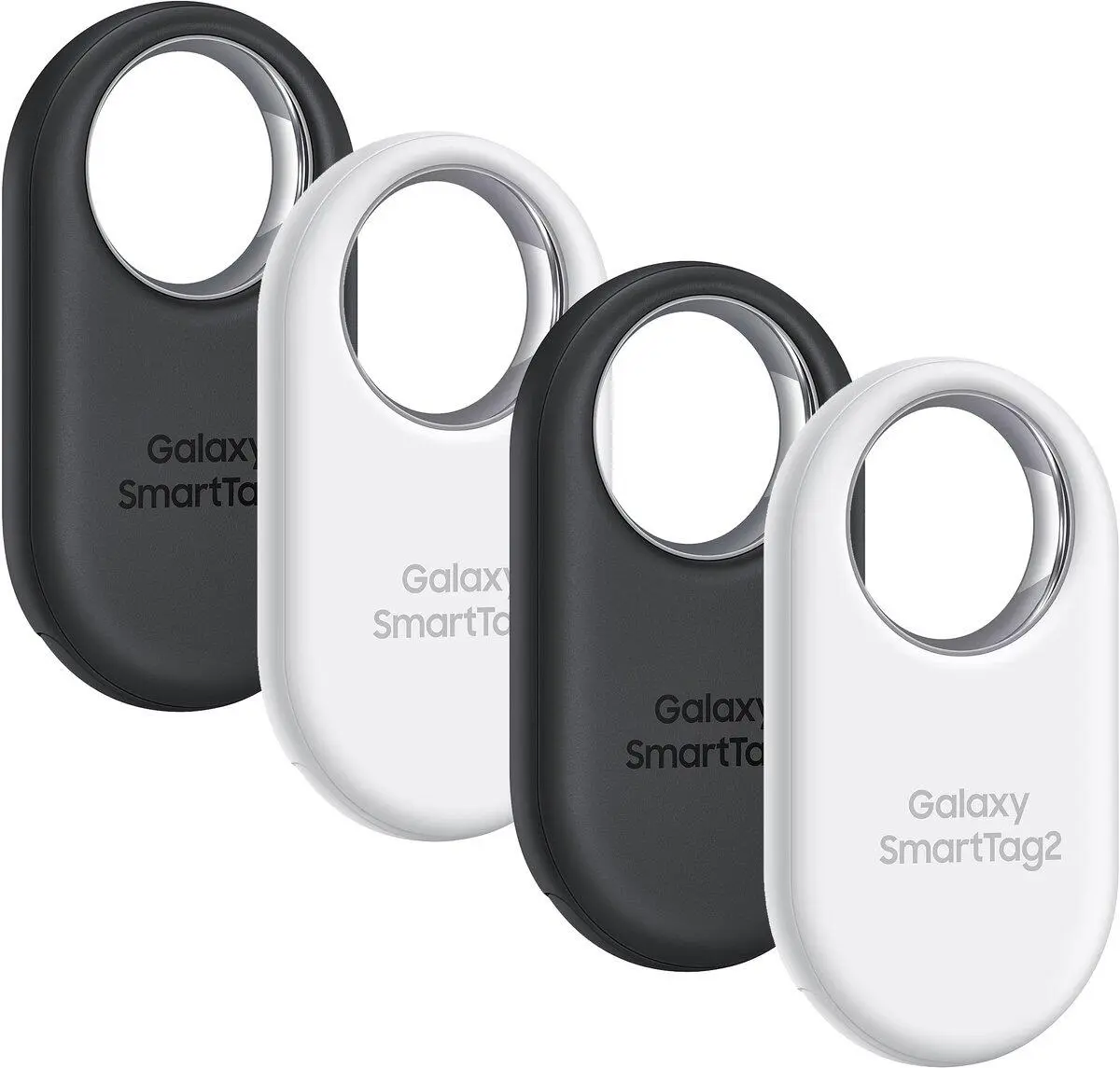 Origineel Samsung Galaxy SmartTag 2 Bluetooth Tracker 4-Pack Zwart/Wit afbeelding 1