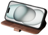 Rosso Elite iPhone 15 Hoesje MagSafe Book Case Echt Leer Bruin afbeelding 10