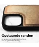 Rosso Elite iPhone 15 Hoesje MagSafe Book Case Echt Leer Lichtbruin