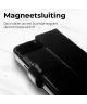Rosso Elite iPhone 15 Plus Hoesje MagSafe Book Case Leer Zwart