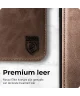 Rosso Elite iPhone 15 Pro Hoesje MagSafe Book Case Leer Bruin