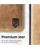 Rosso Elite iPhone 15 Pro Hoesje MagSafe Book Case Leer Lichtbruin