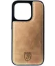 Rosso Elite iPhone 15 Pro Hoesje MagSafe Book Case Leer Lichtbruin