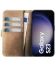 Rosso Elite Samsung Galaxy S23 Hoesje MagSafe Book Case Lichtbruin