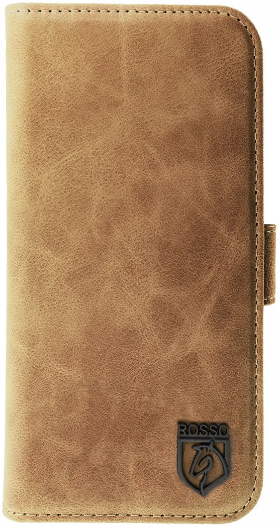 Rosso Elite Samsung Galaxy S23 Hoesje MagSafe Book Case Lichtbruin afbeelding 19
