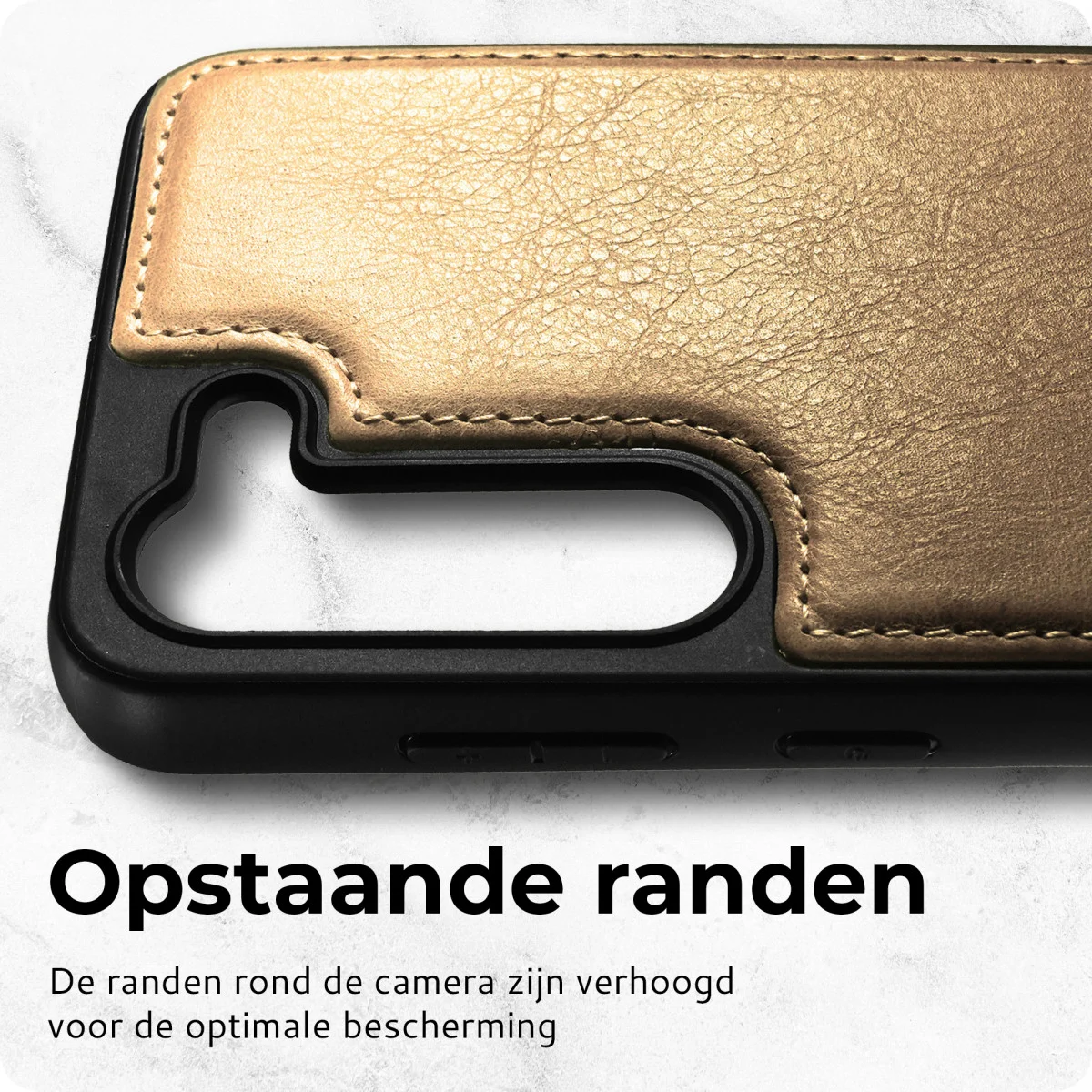 Rosso Elite Samsung Galaxy S23 Hoesje MagSafe Book Case Lichtbruin afbeelding 6