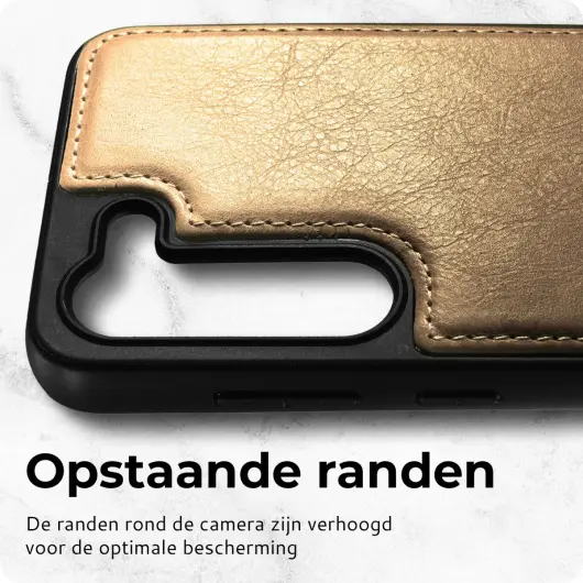 Rosso Elite Samsung Galaxy S23 Hoesje MagSafe Book Case Lichtbruin afbeelding 6