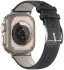 Dux Ducis - YS Leren Apple Watch Bandje - 38MM/40MM/41MM/42MM - Zwart afbeelding 2
