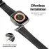 Dux Ducis - YS Leren Apple Watch Bandje - 38MM/40MM/41MM/42MM - Zwart afbeelding 3