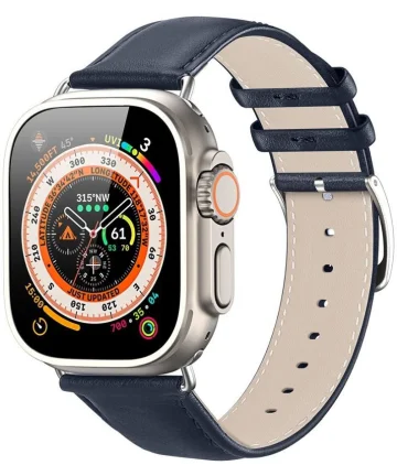 Dux Ducis - YS Leren Apple Watch Bandje - 38MM/40MM/41MM - Blauw Bandjes