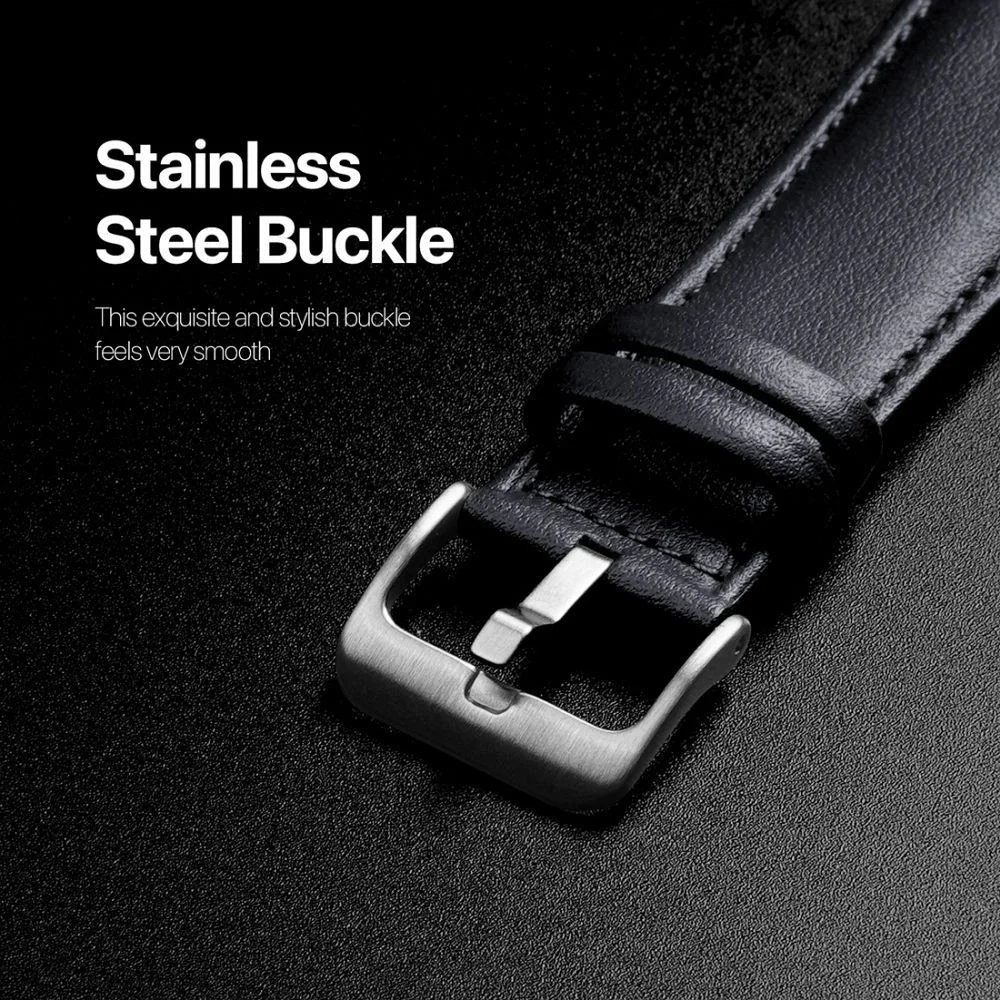 Dux Ducis - YS Leren Apple Watch Bandje - 38MM/40MM/41MM/42MM - Blauw afbeelding 5