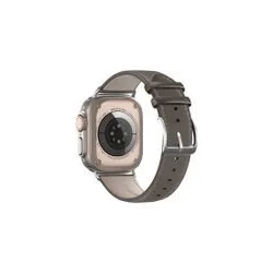 Dux Ducis - YS Leren Apple Watch Bandje - 38MM/40MM/41MM/42MM - Grijs afbeelding 2