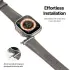 Dux Ducis - YS Leren Apple Watch Bandje - 38MM/40MM/41MM/42MM - Grijs afbeelding 9