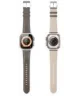 Dux Ducis YS - Leren Apple Watch Bandje - 42MM/44MM/45MM/49MM - Grijs