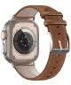 Dux Ducis YS - Leren Apple Watch Bandje - 42MM/44MM/45MM/49MM - Bruin