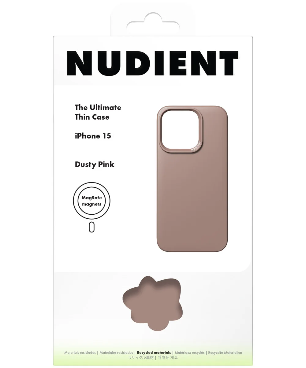 Nudient Thin Case V3 Apple iPhone 15 Hoesje MagSafe Roze afbeelding 9