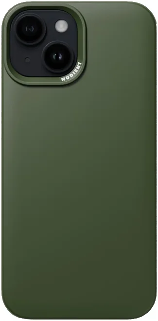 Nudient Thin Case V3 Apple iPhone 15 Hoesje MagSafe Groen afbeelding 1