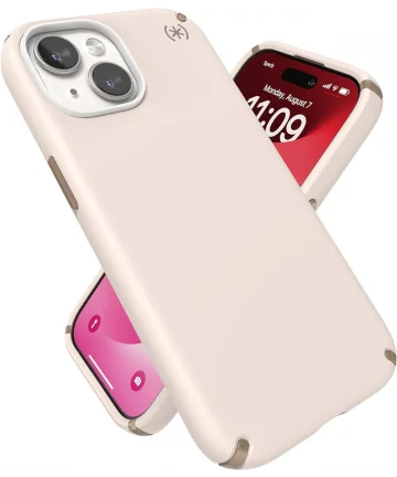 Speck Presidio2 Pro Apple iPhone 15 Hoesje MagSafe Back Cover Beige Hoesjes