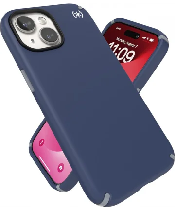 Speck Presidio2 Pro Apple iPhone 15 Hoesje MagSafe Back Cover Blauw Hoesjes