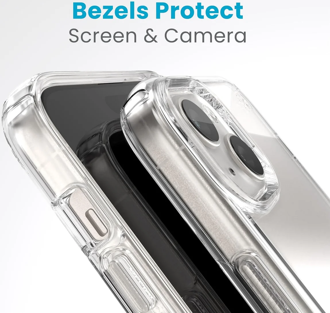 Speck Presidio Perfect Clear iPhone 15 Plus Hoesje Transparant afbeelding 6