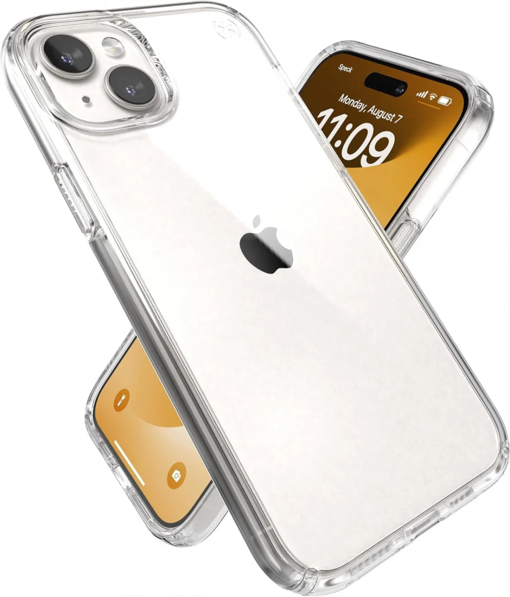 Speck Presidio Perfect Clear iPhone 15 Plus Hoesje Transparant afbeelding 1
