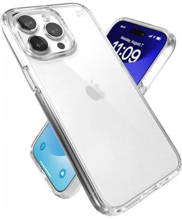 Speck Presidio Perfect Clear iPhone 15 Pro Max Hoesje Transparant Hoesjes