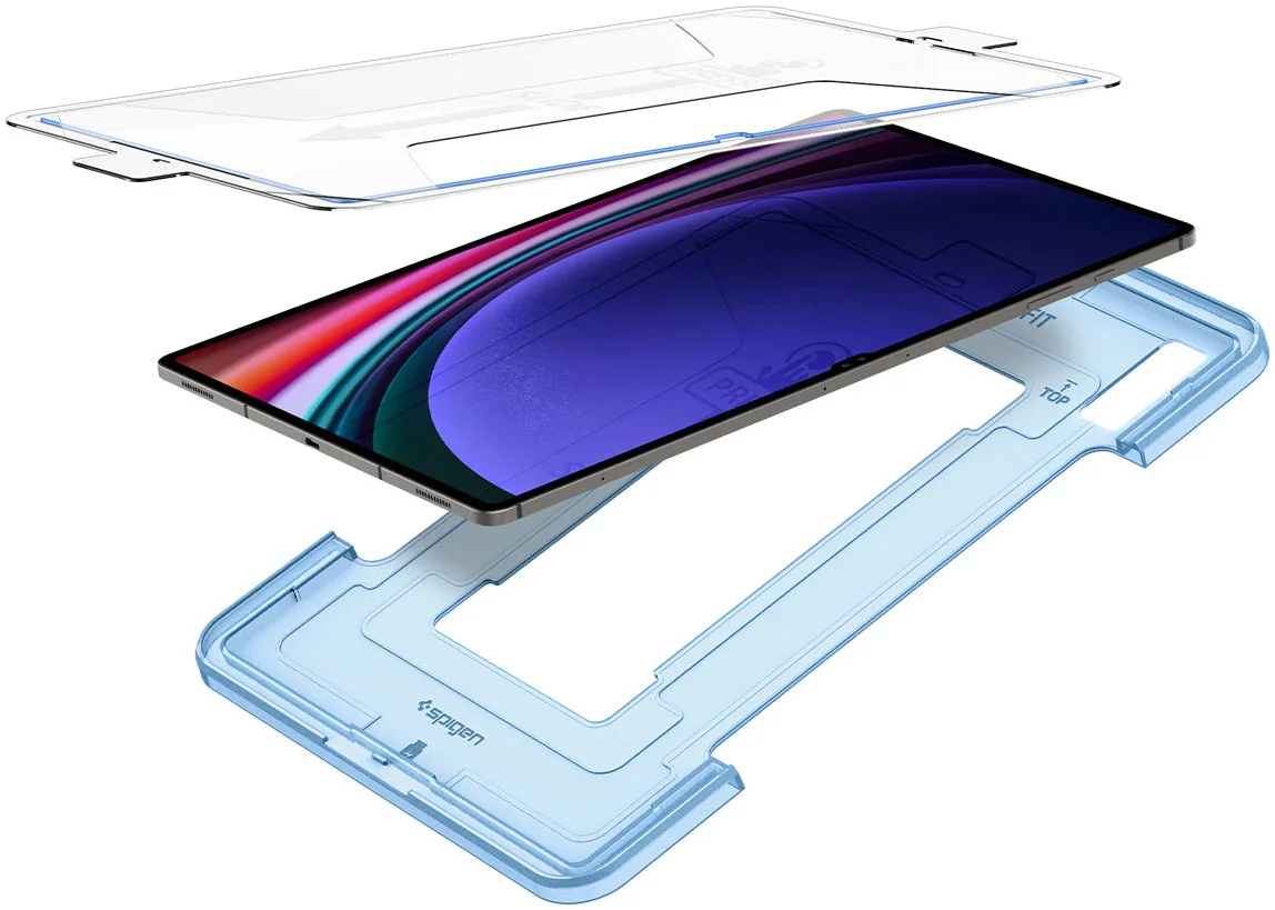 Spigen EZ Fit Glas.tR Samsung Galaxy Tab S9 Ultra Screen Protector afbeelding 10