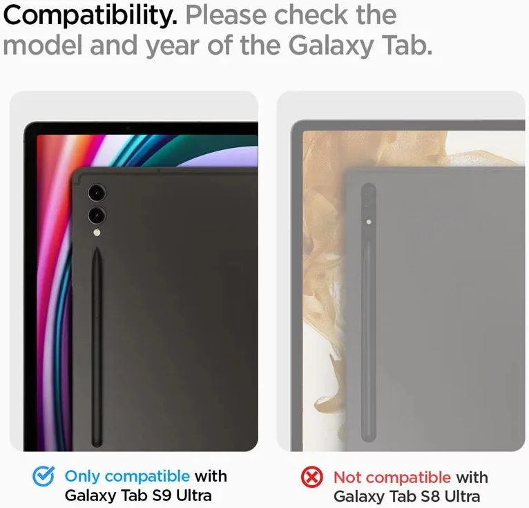 Spigen EZ Fit Glas.tR Samsung Galaxy Tab S9 Ultra Screen Protector afbeelding 8