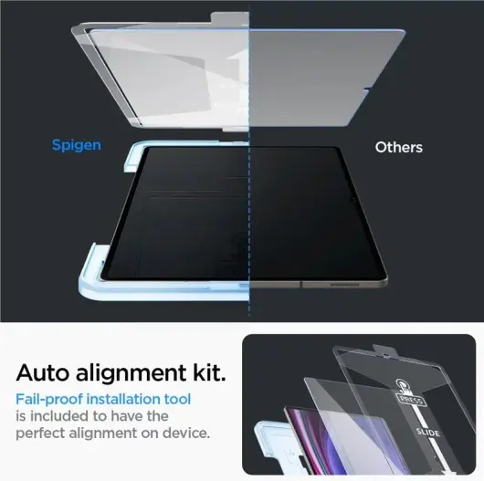 Spigen EZ Fit Glas.tR Samsung Galaxy Tab S9 Ultra Screen Protector afbeelding 6