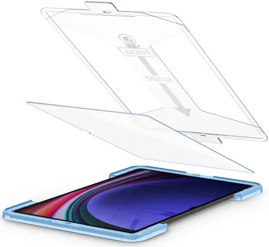 Spigen EZ Fit Glas.tR Samsung Galaxy Tab S9 Ultra Screen Protector afbeelding 9