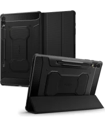 Spigen Rugged Armor Samsung Galaxy Tab S9 Plus Hoes Book Case Zwart