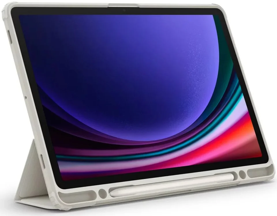 Spigen Ultra Hybrid Pro Samsung Galaxy Tab S9 Hoes Book Case Grijs afbeelding 11