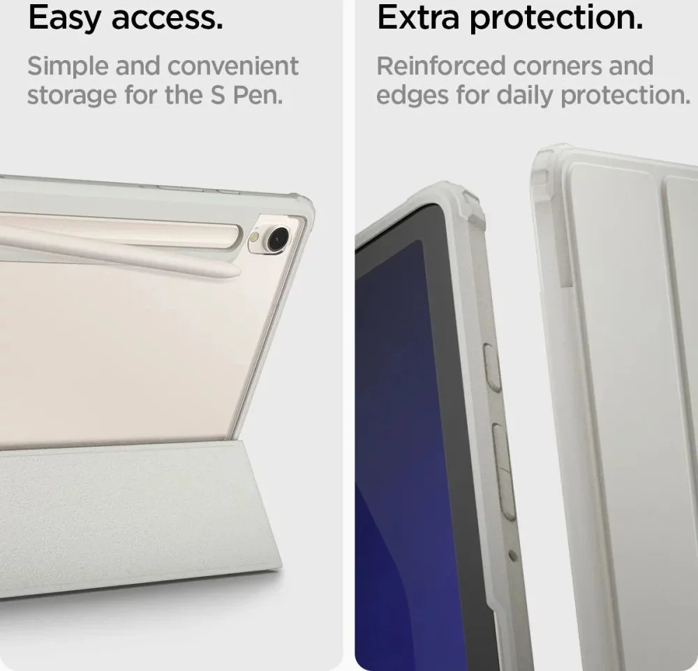Spigen Ultra Hybrid Pro Samsung Galaxy Tab S9 Hoes Book Case Grijs afbeelding 4