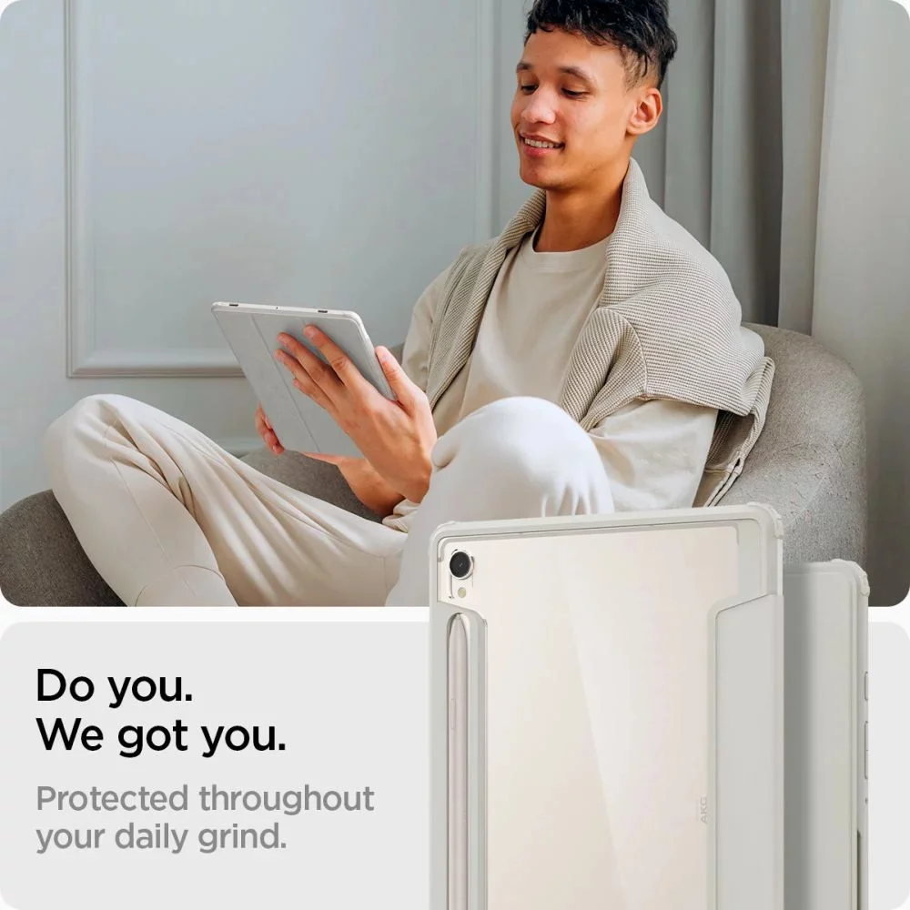 Spigen Ultra Hybrid Pro Samsung Galaxy Tab S9 Hoes Book Case Grijs afbeelding 6