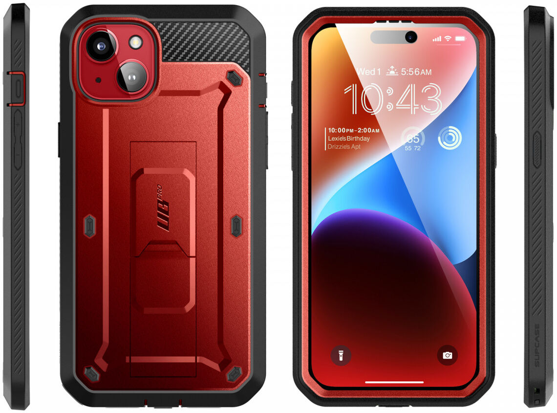SUPCASE UB Pro Apple iPhone 15 Hoesje Full Protect Kickstand Rood afbeelding 4