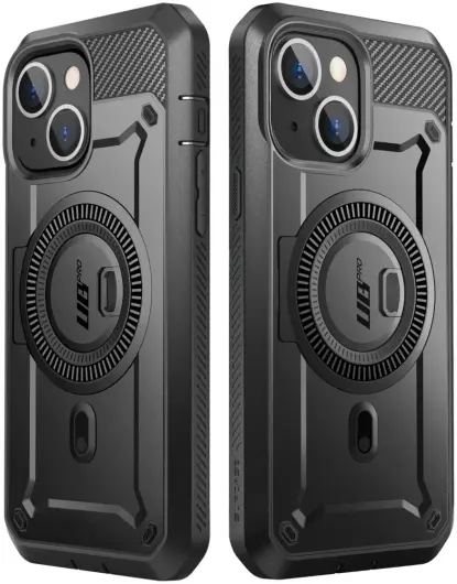 SUPCASE UB Mag Pro Apple iPhone 15 Hoesje MagSafe Stand Zwart afbeelding 9