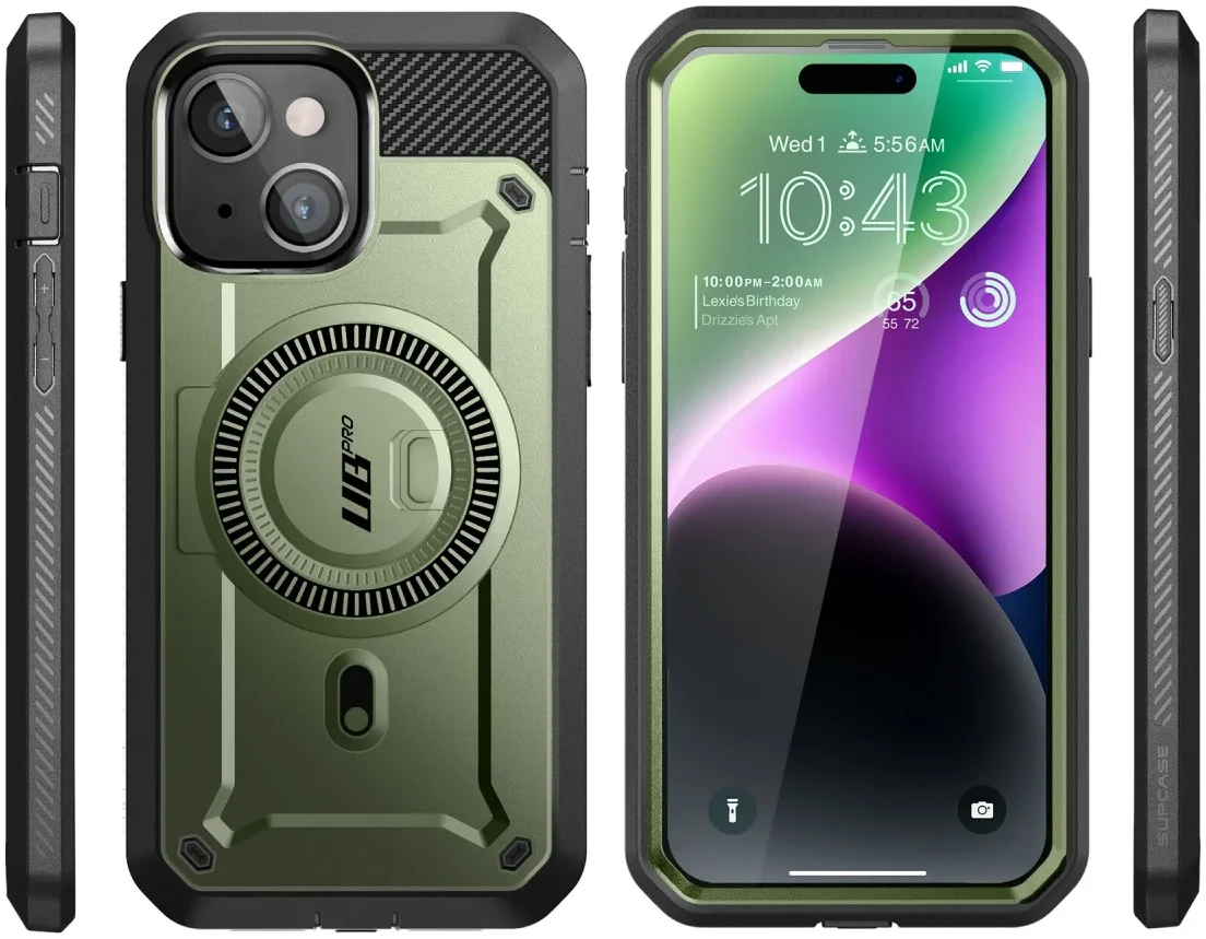 SUPCASE UB Mag Pro Apple iPhone 15 Hoesje MagSafe Stand Groen afbeelding 10