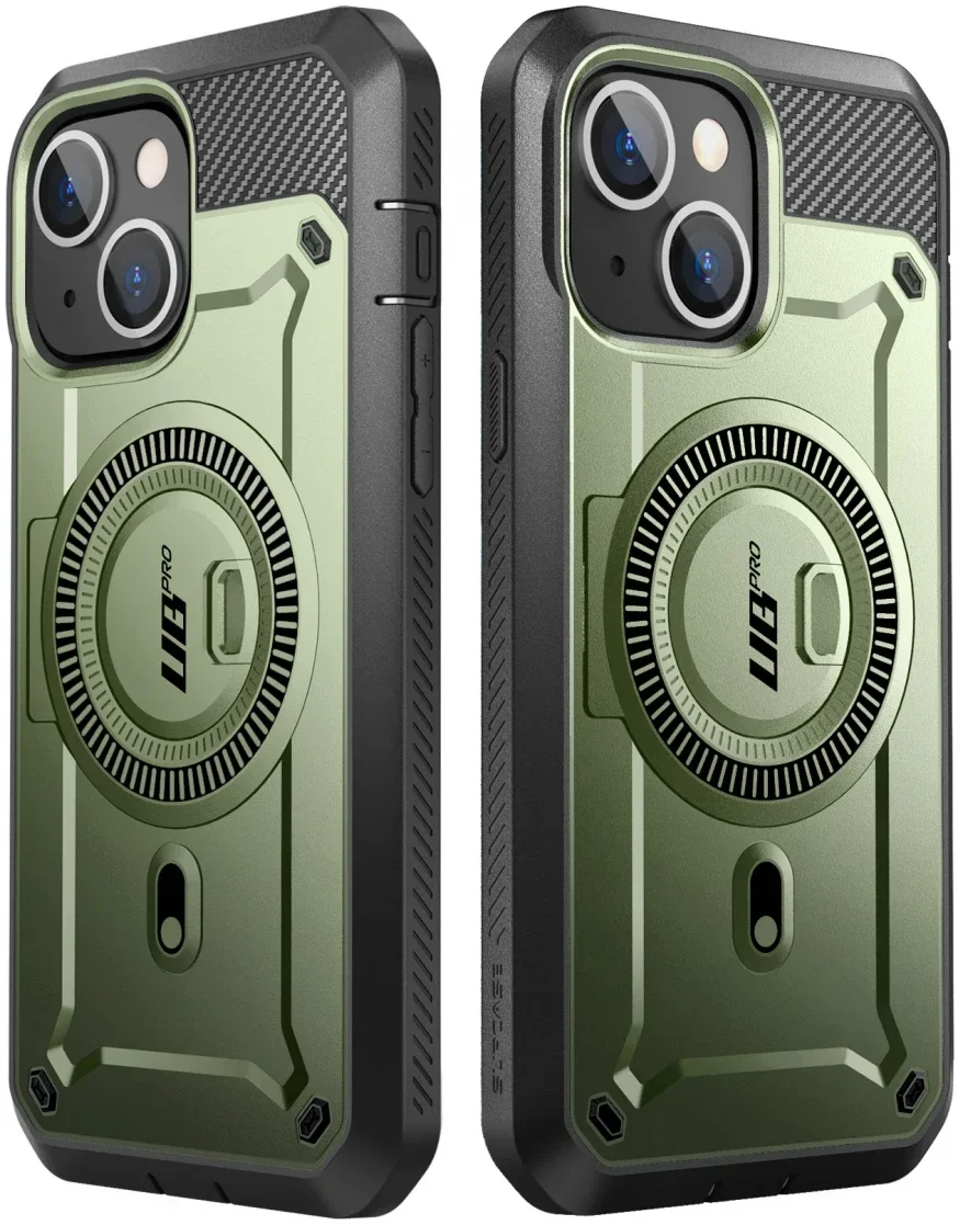 SUPCASE UB Mag Pro Apple iPhone 15 Hoesje MagSafe Stand Groen afbeelding 9