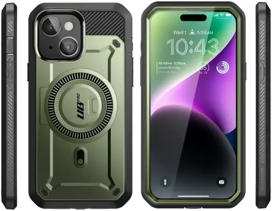 SUPCASE UB Mag Pro Apple iPhone 15 Hoesje MagSafe Stand Groen afbeelding 10
