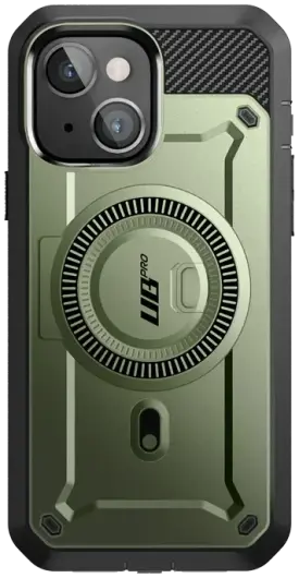 SUPCASE UB Mag Pro Apple iPhone 15 Hoesje MagSafe Stand Groen afbeelding 2