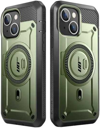 SUPCASE UB Mag Pro Apple iPhone 15 Hoesje MagSafe Stand Groen afbeelding 9