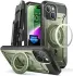 SUPCASE UB Mag Pro Apple iPhone 15 Hoesje MagSafe Stand Groen