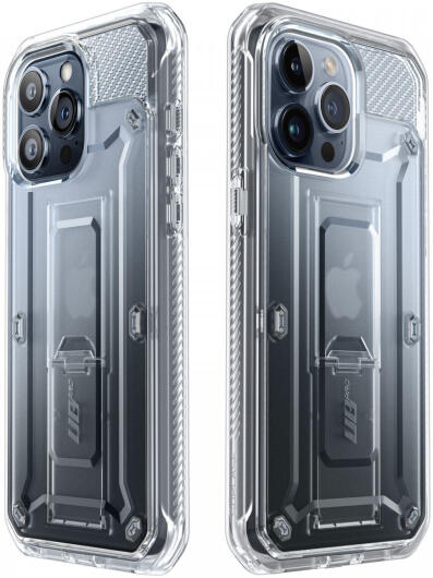 SUPCASE UB Pro Apple iPhone 15 Pro Hoesje Full Protect Kickstand Clear afbeelding 3